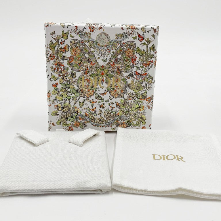 Christian Dior クリスチャン ディオール ネックレス Dio(r)evolution ゴールド メタル レディース ラインストーン ロゴ 美品