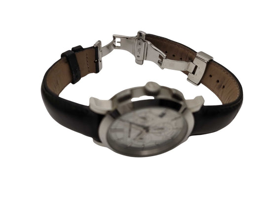BURBERRY バーバリー 腕時計 シティ BU1361 シルバー ブラック ステンレス レザー メンズ クロノグラフ