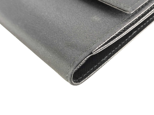 PRADA プラダ 財布 トライアングルロゴ ブラック ナイロン ユニセックス Wホック 二つ折り財布 三角ロゴマーク