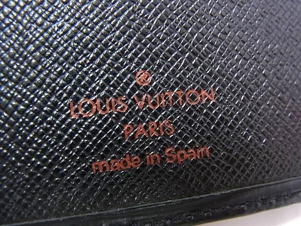 LOUIS VUITTON ルイヴィトン 長財布 ポルトシェキエ カルト クレディ M63732 ブラック系 エピ レザー メンズ 二つ折り財布 札入れ 美品