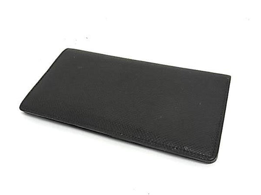 LOUIS VUITTON ルイヴィトン 長財布 タイガ ポルトフォイユ ロン M30541 ブラック系 レザー メンズ 二つ折り財布 札入れ 美品