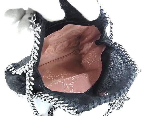 STELLA McCARTNEY ステラ マッカートニー ハンドバッグ ファラベラ タイニー 391698 ブラック エコレザー レディース チェーン シルバー金具 超美品