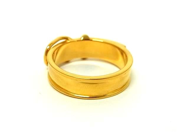 HERMES エルメス スカーフリング サンチュール ゴールド メタル レディース 美品