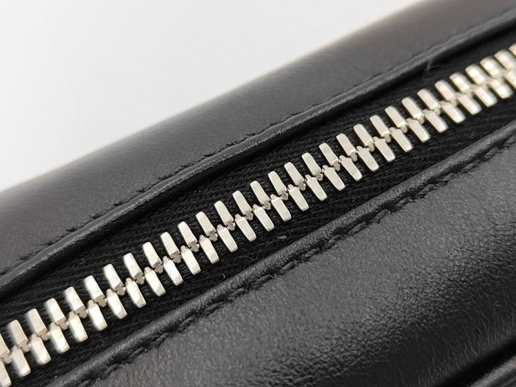 PRADA プラダ ショルダーバッグ 1BH093 ブラック ピンク系 レザー ユニセックス ロゴ 白タグ シルバー金具