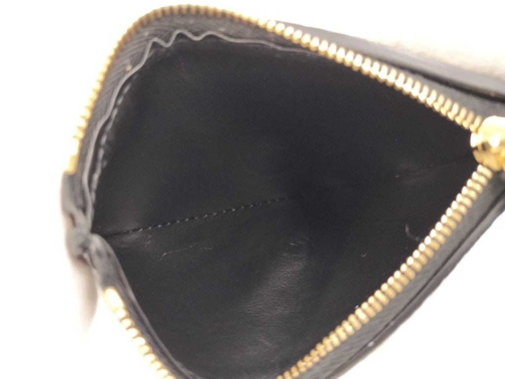 LOUIS VUITTON ルイヴィトン 三つ折り財布 ヴィクトリーヌ M80968 ブラック ベージュ系 バイカラー モノグラム アンプラント レディース ゴールド金具 美品