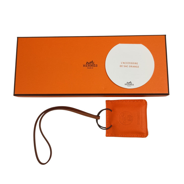 HERMES バッグチャーム サック オランジュ オレンジ系 アニョーミロ ユニセックス 新品未使用展示品