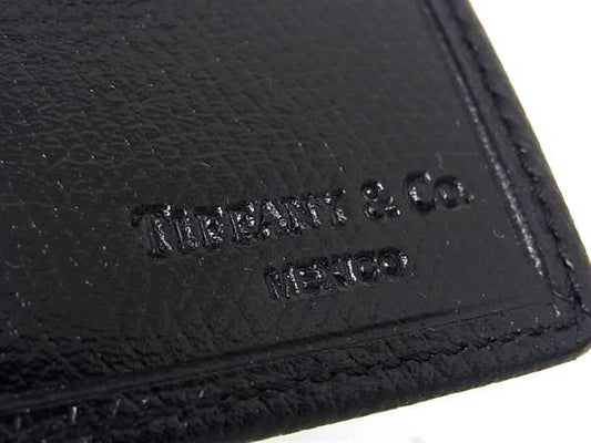 TIFFANY&Co ティファニー カードケース ブラック レザー ユニセックス 超美品