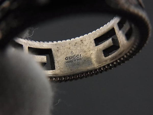 GUCCI グッチ リング 指輪 アラベスク スクエアG シルバー SV925 レディース