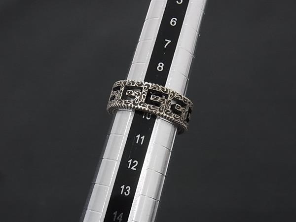 GUCCI グッチ リング 指輪 アラベスク スクエアG シルバー SV925 レディース