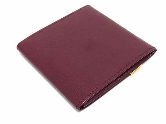 CARTIER カルティエ コインケース マストライン ボルドー系 レザー ユニセックス ゴールド金具 新品未使用展示品