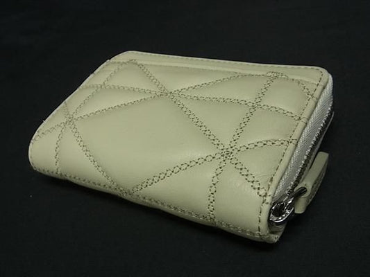 MCM エムシーエム コインケース MYL DSLM01 J3001 ライトベージュ系 レザー レディース ラウンドファスナー 新品未使用展示品