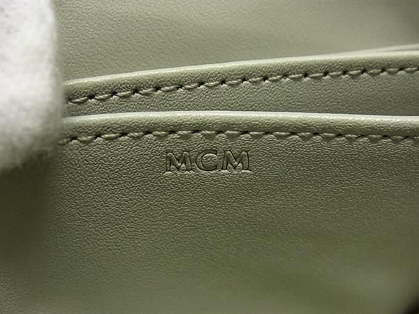 MCM エムシーエム コインケース MYL DSLM01 J3001 ライトベージュ系 レザー レディース ラウンドファスナー 新品未使用展示品
