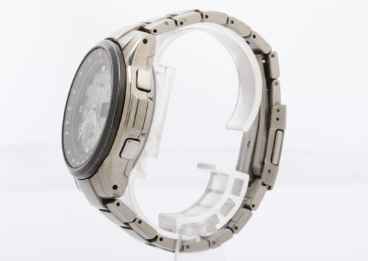 CASIO カシオ 腕時計 OCEANUS オシアナス OCW-500TBJ ブラック シルバー系 チタン メンズ 2006 FIFAドイツワールドカップ 限定 アナデジ 美品