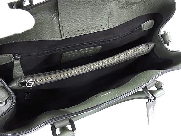 COACH コーチ ハンドバッグ リベットエンパイアキャリーオール 36399 カーキ レザー レディース 2WAY 美品
