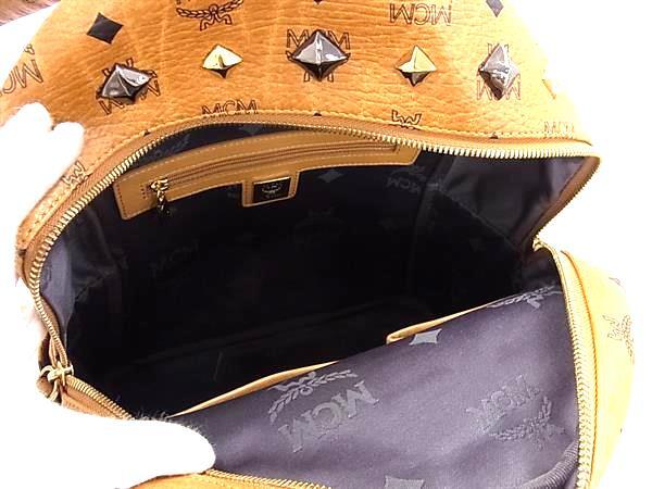 MCM エムシーエム リュックサック ヴィセトス MMK35VE19CO001 ブラウン レザー ユニセックス スタッズ