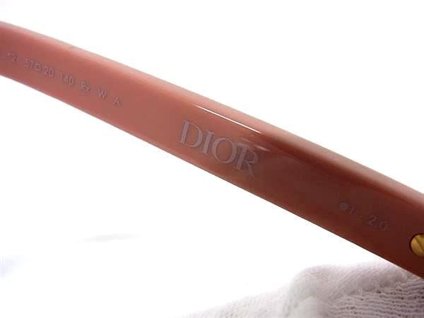DIOR ディオール サングラス 30Montaigne Mini R2F 30モンテーニュ ミニ R2F 40D0 ピンクベージュ系×レンズ クリアブラック系 プラスチック レディース CDロゴ 超美品