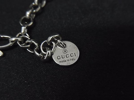 GUCCI グッチ ネックレス インターロッキングG アラベスク シルバー SV925 ユニセックス 美品