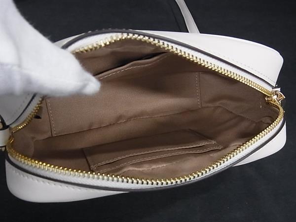 COACH コーチ ショルダーバッグ シグネチャー ミニ ジェイミー カメラ バッグ CY752 ホワイト系 PVC レザー レディース 新古未使用展示品