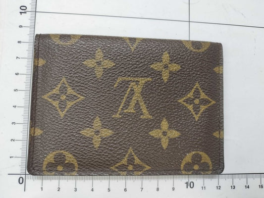 LOUIS VUITTON ルイヴィトン カードケース ポルト2カルト・ヴェルティカル M60533 ブラウン系 モノグラム ユニセックス 美品