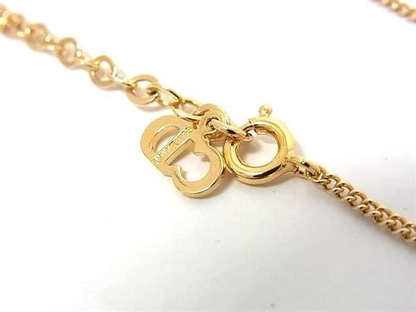 ChristianDior クリスチャンディオール ネックレス CDロゴ ゴールド系 メタル レディース 美品