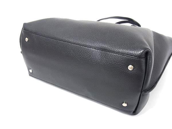 超美品 TOD'S トッズ トートバッグ New Joy ニュー ジョイ トート - ブラック シルバー金具 レザー レディース ショルダーバッグ