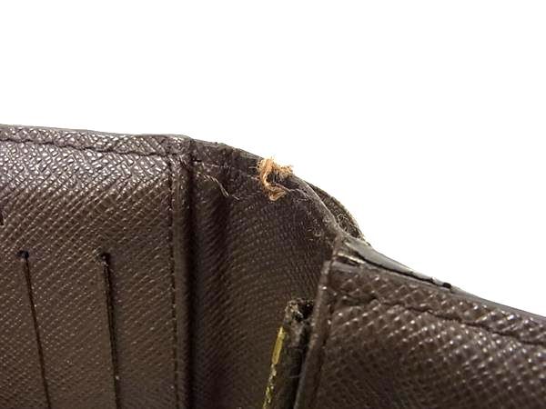 LOUIS VUITTON ルイ ヴィトン 長財布 ポルトフォイユ アンソリット N63071 エベヌ ゴールド金具 ダミエ・キャンバス ユニセックス 二つ折り財布