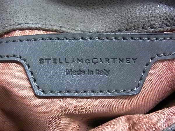 美品 STELLA McCARTNEY ステラ マッカートニー ショルダーバッグ ファラベラ ミニ ショルダー バッグ 700227 W9132 グレー シルバー金具 エコレザー レディース 2WAY