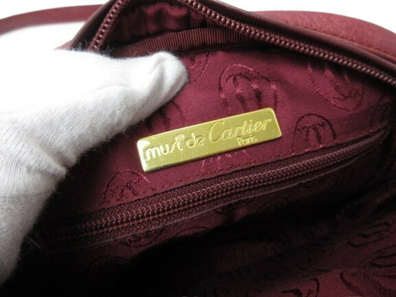 Cartier カルティエ ショルダーバッグ マストライン - ボルドー レザー レディース