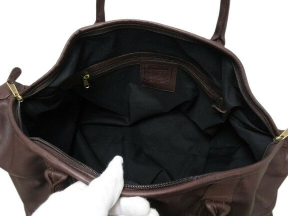COACH コーチ ボストンバッグ 0502 ダークブラウン レザー ユニセックス