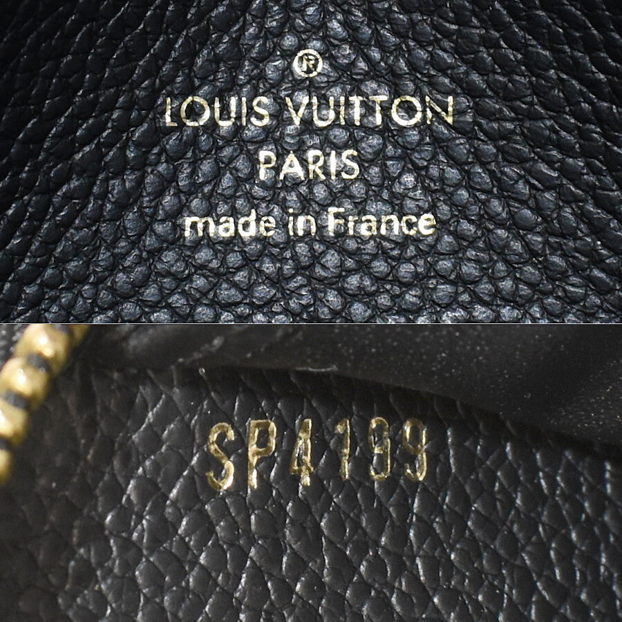 美品 LOUIS VUITTON ルイ ヴィトン 長財布 モノグラム アンプラント ジッピー・ウォレット M61864 ブラック ゴールド金具 レザー ユニセックス