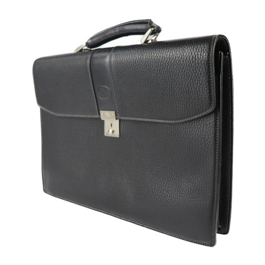 BURBERRY バーバリー ブリーフケース ビジネスバッグ レザー ブラック シルバー金具 ハンドバッグ 書類鞄