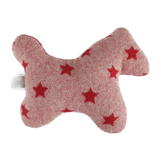 超美品 HERMES エルメス エルプルシュ 馬 シュバル ぬいぐるみ 102694M カシミヤ100% ルージュ スター 星柄 ベビー用ぬいぐるみ