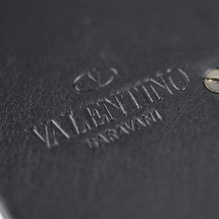 超美品 Valentino Garavani ヴァレンティノ ガラヴァーニ バッグチャーム キーホルダー MY0P0684PZJ レザー メタル ブラック カーキ ブラウン系 ガンメタリック ボルドー オウム 鳥 アニマル キーリング