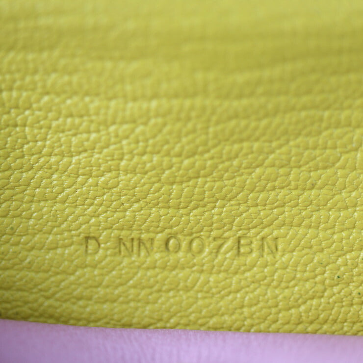HERMES エルメス クリックミニ カードケース シェーブル モーブシルベスト ジョーヌナプル 名刺入れ フラップ D刻印