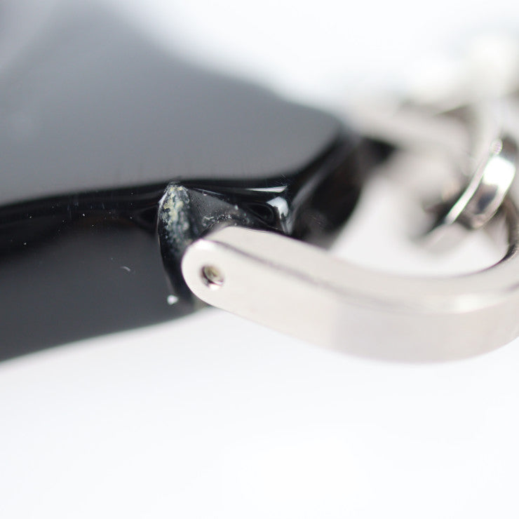 美品 LOUIS VUITTON ルイ ヴィトン ポルトクレ エピZ キーホルダー M63832 プラスチック メタル ブラック シルバー金具 キーリング チャーム ノクタンブルモチーフ