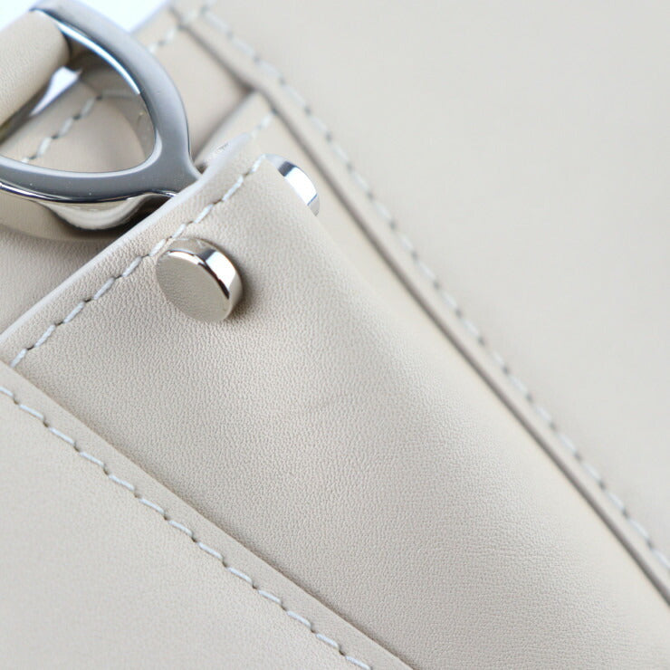 新古未使用展示品 Longchamp ロンシャン トップハンドル トートバッグM パリ プルミエ ハンドバッグ カーフスキン ライトベージュ系 シルバー金具