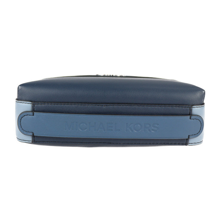 新品未使用展示品 Michael Kors マイケルコース クーパー ショルダーバッグ 37S1SCOC5L レザー ネイビー イエロー マルチカラー クロスボディ メッセンジャーバッグ 2WAY クラッチバッグ セカンドバッグ