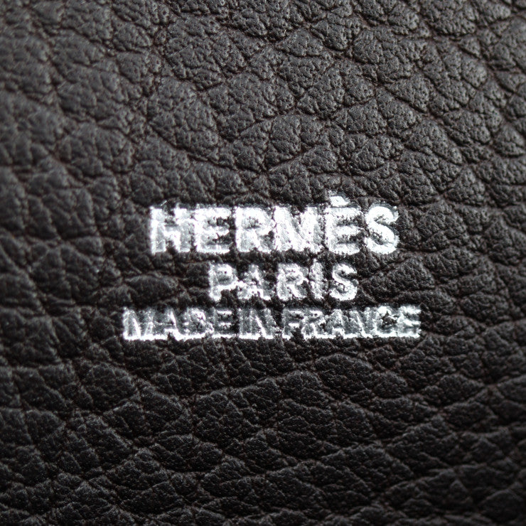 美品 HERMES エルメス ヴィクトリア メッセンジャー ショルダーバッグ - トワルオフィシエ トリヨンクレマンス ブラウン シルバー金具 2WAY ビジネスバッグ □H刻印