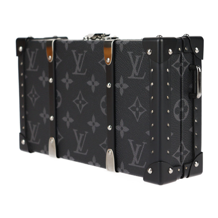 超美品 LOUIS VUITTON ルイ ヴィトン ネオ ウォレット・トランク ショルダーバッグ M20954 モノグラムエクリプス ブラック グレー シルバー金具 クラッチバッグ マルチケース