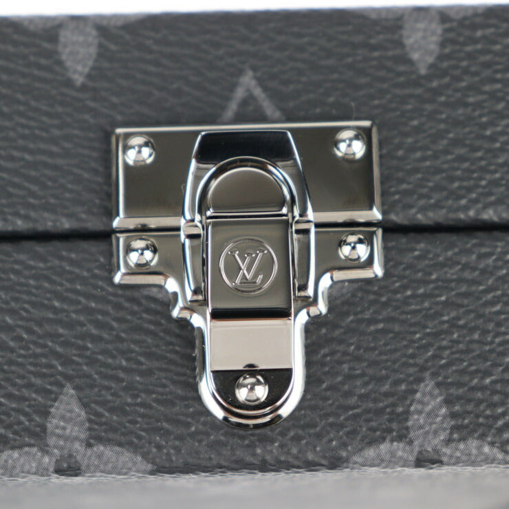 超美品 LOUIS VUITTON ルイ ヴィトン ネオ ウォレット・トランク ショルダーバッグ M20954 モノグラムエクリプス ブラック グレー シルバー金具 クラッチバッグ マルチケース