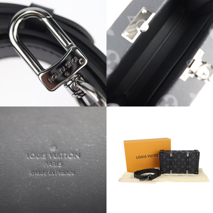 超美品 LOUIS VUITTON ルイ ヴィトン ネオ ウォレット・トランク ショルダーバッグ M20954 モノグラムエクリプス ブラック グレー シルバー金具 クラッチバッグ マルチケース