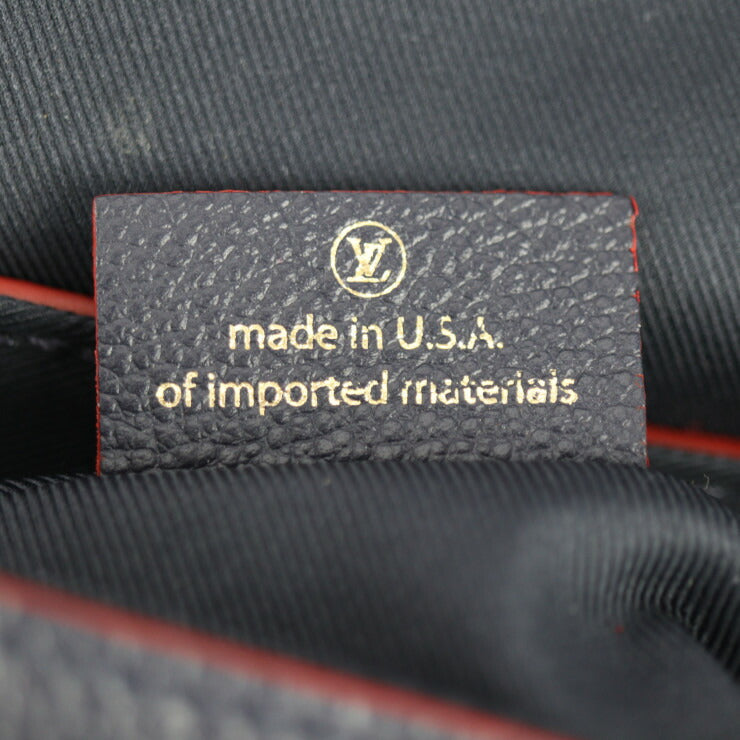 LOUIS VUITTON ルイ ヴィトン ブランシュBB モノグラムアンプラント ハンドバッグ M43781 レザー マリーヌルージュ ゴールド金具 2WAY ショルダーバッグ ビトン