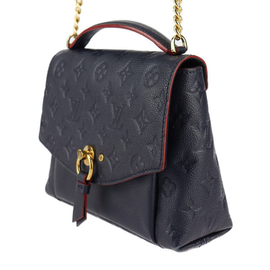 LOUIS VUITTON ルイ ヴィトン ブランシュBB モノグラムアンプラント ハンドバッグ M43781 レザー マリーヌルージュ ゴールド金具 2WAY ショルダーバッグ ビトン