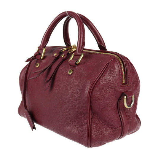 美品 LOUIS VUITTON ルイ ヴィトン スピーディ バンドリエール25 モノグラムアンプラント ハンドバッグ M40764 レザー オロール ゴールド金具 2WAY ショルダーバッグ ミニボストン