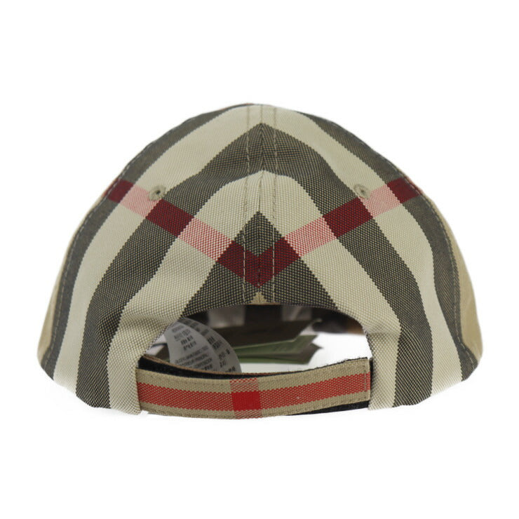 新品未使用展示品 BURBERRY バーバリー ベースボールキャップ キャップ 8056296 表記サイズ 56 コットン ベージュ系 帽子 チェック