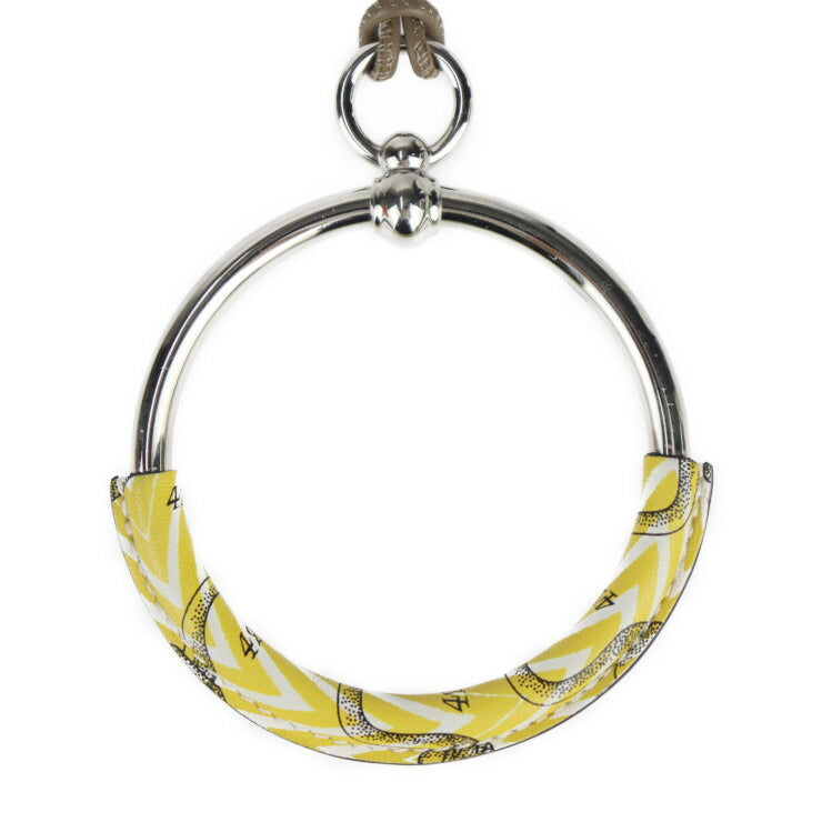 美品 HERMES エルメス ループネックレス DELLA CAVALLERIA デッラ カバッレリア ネックレス - ヴォースイフト メタル イエロー系 シルバー ペンダント