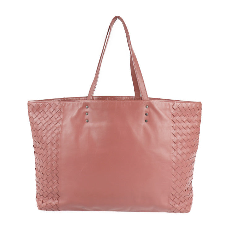 BOTTEGAVENETA ボッテガヴェネタ イントレチャート トートバッグ 386812 レザー ピンク