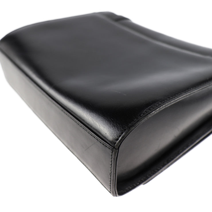 Salvatore Ferragamo サルヴァトーレ フェラガモ ガンチーニ ショルダーバッグ L 21 5191 レザー ブラック ゴールド金具