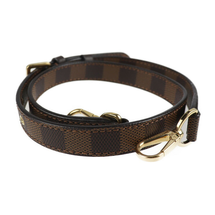 美品 LOUIS VUITTON ルイ ヴィトン グリニッジ ダミエ ハンドバッグ N41337 PVC レザー エベヌ ブラウン 2WAY ショルダーバッグ ビトン