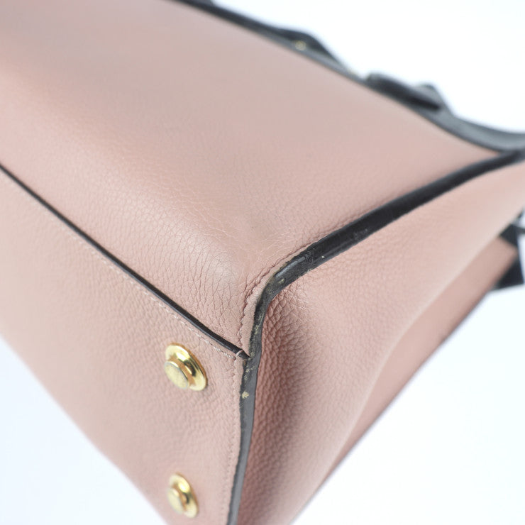 LOUIS VUITTON ルイ ヴィトン シティ スティーマー MM ハンドバッグ M53019 トリヨンレザー マグノリア ピンク系 ブラック ゴールド金具 ビトン